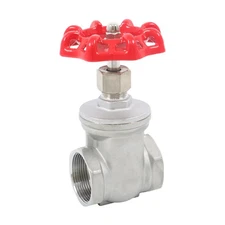 Heavy Duty Stainless Steel Gate Valve DN40 1-1/2" NPT New