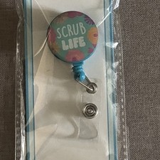 Scrub Life Nurse Doctor retractable badge ID card holder hospital nursing