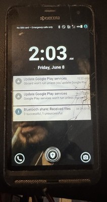 Kyocera DuraForce XD 16gb (T-Mobile) Black E6790 Fair Used AS IS BROKEN