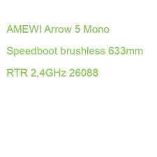 AMEWI Arrow 5 Mono Speedboot brushless 633mm RTR 2,4GHz 26088 (4260677950329)
