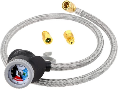 #ad Refrigerant Recharge Hose Kit AC Refrigerant Charging Hose Kit with Pressure Ga $52.99