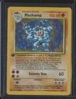 1999 Pokemon Base Set MACHAMP Holo Rare 1ST EDITION #8/102 Heavy Play HP BW2