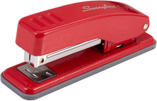Stapler, Cub Compact Desktop Stapler, 20 Sheet Capacity, Metal, Rio Red S701070
