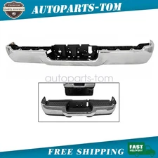 Fits For 2019-2024 RAM 2500 3500 New Chrome Complete Rear Step Bumper Assembly