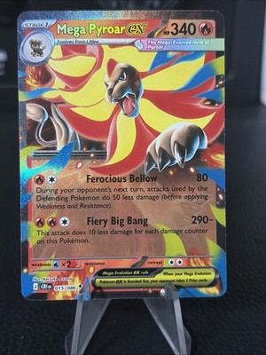 Mega Pyroar ex 015/086 Me04: Chaos Rising Holo