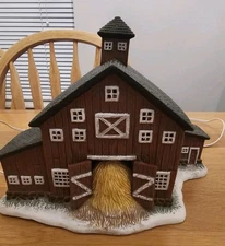 Lang And Wise Folk Art Villages "Bringing Home The Tree" Mitchell Barn 