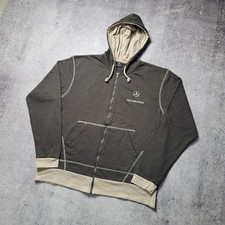 Chaqueta con capucha y cremallera vintage Mercedes-Benz para hombre talla XL
