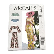 Mccall's Sewing Pattern M7757 Misses Tops and Pants Size Y Xsm, S, M 59569