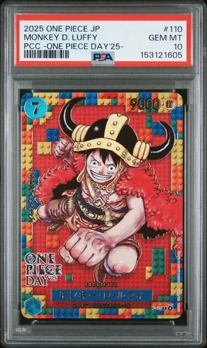 2025 ONE PIECE JAPANESE PREMIUM CARD #110 MONKEY D. LUFFY PSA 10