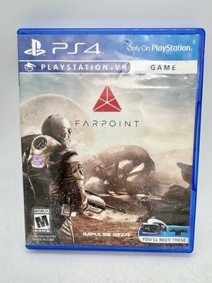 Farpoint PS4 PSVR PlayStation 4 VR Video Game Tested/Works With Case Adult Owned