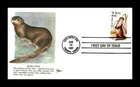 RIVER OTTER 22 CENT FIRST DAY OF ISSUE COVER US CAPEX TORONTO CANADA JUN 13 1987