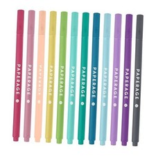 Felt Tip Fine Point Pens 0.4mm , 12 1 Count Pack of 12 Pastel Felt Tip Pen