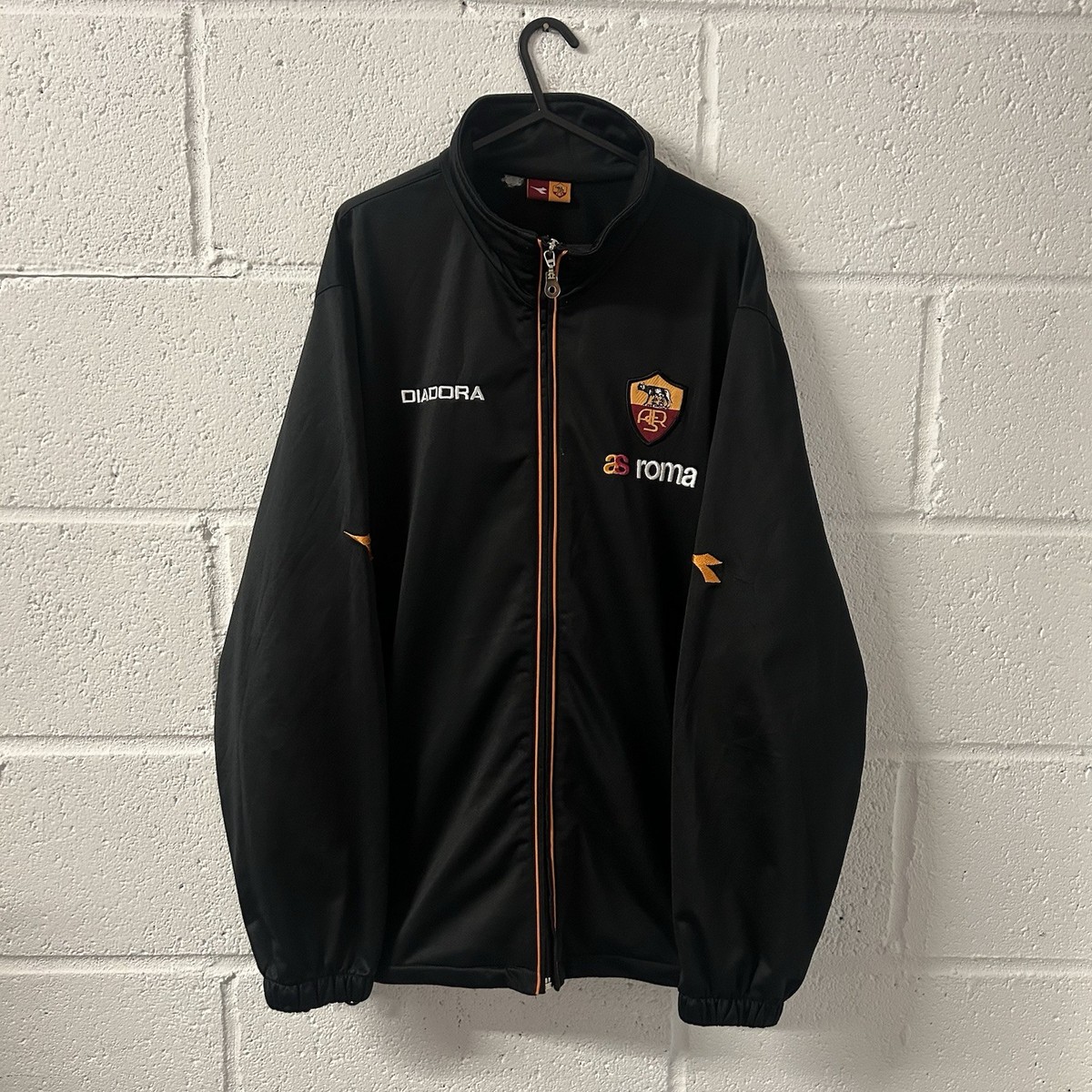 AS Roma Football Training Track Jacket 2004/05 Size Large Diadora