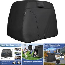 Waterproof Golf Cart Cover Universal 2/4/6 Passenger Fits Most Brands