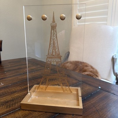 acrylic eiffel tower jewelry holder