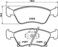 Mintex Front Brake Pads Set For Toyota Avensis Corona