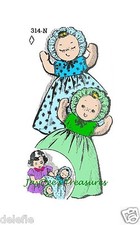 314-N AWAKE-ASLEEP DOLL PATTERN Vintage Mail Order
