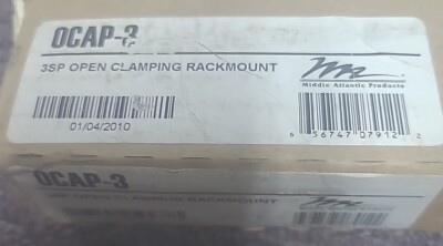 MIDDLE ATLANTIC OCAP-3 3SP Open Clamping Rackmount 3U 19'' Wide NEW in BOX 
