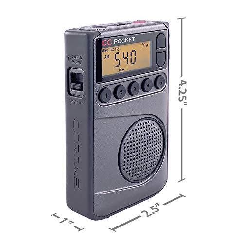 CC Pocket AM FM and NOAA Weather Radio with Clock and Sleep Timer - Picture 8 of 8
