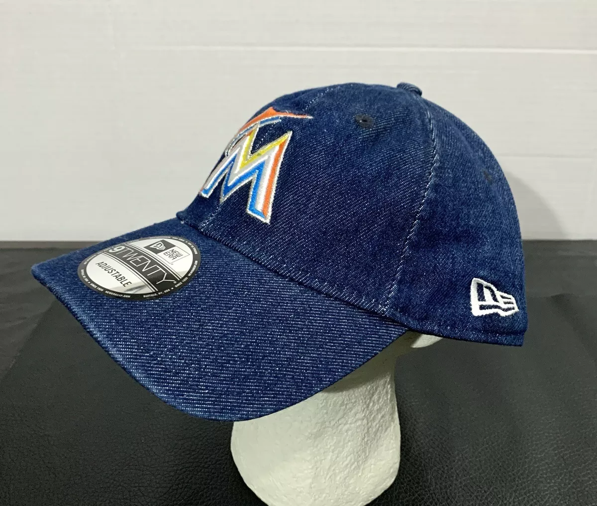 Levis x New Era 9Twenty MLB Miami Marlins One Size Denim Hat Cap New