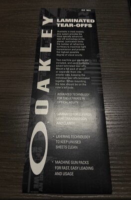Oakley O2 / O-Frame 2.0 MX Goggle Tear-Offs 14 Pack Laminated Clear 101-360-001
