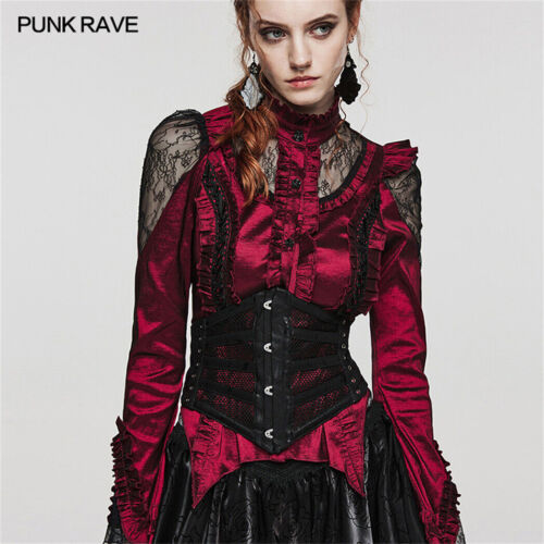 Punk Rave Steampunk Vintage Gothic Clothing Corsets Women Bustier  Retro Korset - Picture 1 of 22