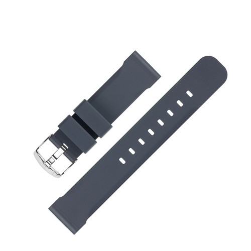 Bonetto cinturini 317 premium de borracha impermeável Pulseira Para Relógio  Em Cinza Escuro | eBay