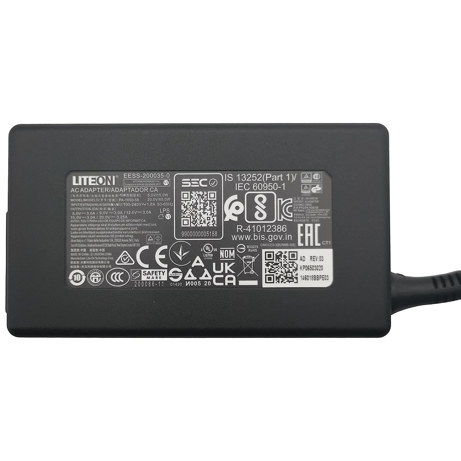 Chargeur Secteur Pour Acer Travelmate 8215 - Alimentation Neuve, Garantie 1 An, Livraison France