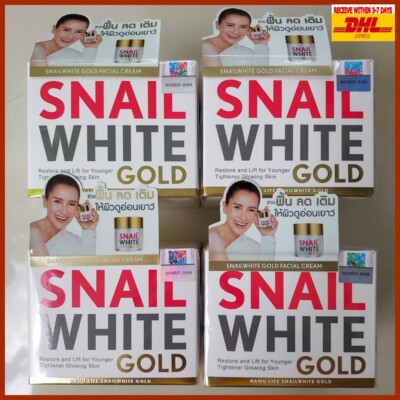 4Pcs.Namu Life Snailwhite Gold Cream Whitening Anti-Aging Repair Regenerate 50ml