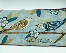Large Spring Table Runner Michael Mullan Polka Dot Bird NWT Made in USA