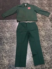 Vintage Green Riverside Coca Cola Coke Uniform Jacket And Pants