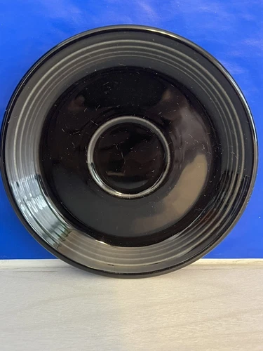 Fiesta Ware Retired Black Saucer Plate 6" Fiestaware Homer Laughlin