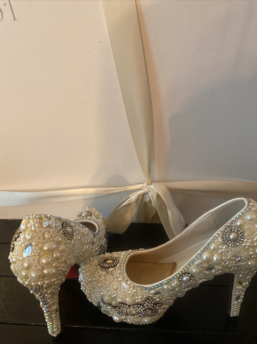 Rhinestone /Faux Pearl Wedding Shoes