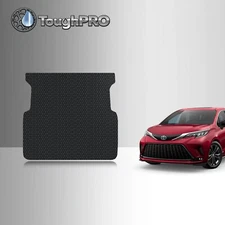 ToughPRO Cargo Mat Black For Toyota Sienna 3rd Row Fold Down 2021-2026