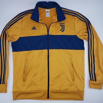 2017-2018 Adidas Juventus FC Track Jacket Full Zip Training Yellow