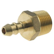 LPG FULHAM NOZZLE 1/2" MALE BSP THREAD x 10mm NIPPLE FOR 8mm FLEXIBLE GAS PIPE