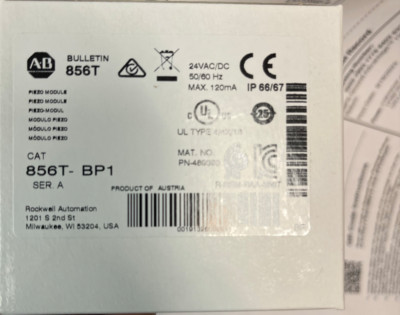 Allen Bradley, Top Sound Module, 856T-BP1, SER A, 8 Tones, 70 mm, New With Box