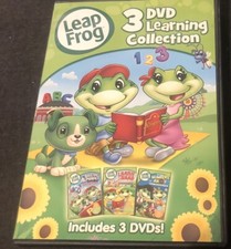 Leap Frog 3 DVD Learning Collection Alphabet Numbers Learn To Read