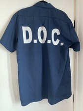 Dickies DOC Printed Blue Corrections Prison Prisoner Jail Inmate Uniform Shirt