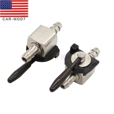 2 PACK 1/4" Heavy Duty Fuel Gas Shut-Off Valve Steel In-line Cut-Off Kart Mower