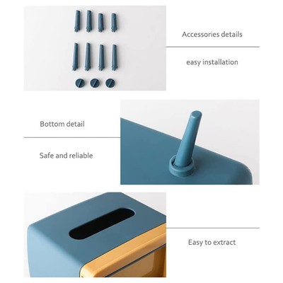 2 In 1 Home TV Form Telefon Halter Tissue Box Desktop Serviette Halter Fall BUR