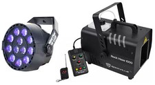 Rockville ROCKHAZE 1000 DMX Haze Machine Water Based Hazer ADJ Par Blacklight