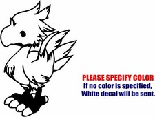 Chibi Chocobo Final Fantasy Graphic Die Cut decal sticker Car Truck Boat 7"