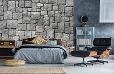 3D Gray Stone Brick ZHUB7525 Wallpaper Wall Mural Removable Self-adhesive Ann 24