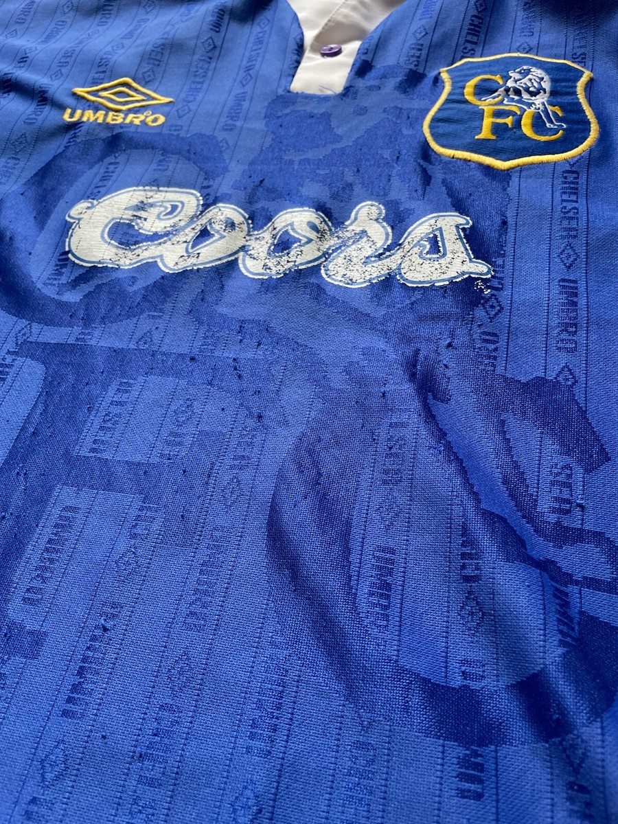1995-97 Chelsea Home - (L.Boys) Football Shirt Vintage Rare Soccer