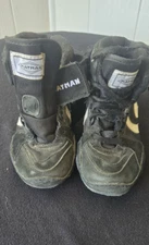 Matman Wrestling Shoes Youth Size 13 Black White Accent Excellent Condition