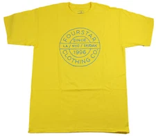 FOURSTAR Skateboard Shirt DIE CAST YELLOW