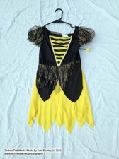 Girls' Bee Fairy Costume size medium 8-10 no tags, stained 