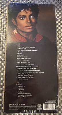 MICHAEL JACKSON THRILLER LONG BOX CD DVD LIMITED 25TH ANNIVERSARY