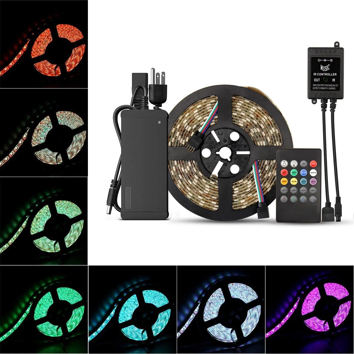 5M Waterproof RGB LED Strip Light for Home Garden Outdoor Party Decoration
